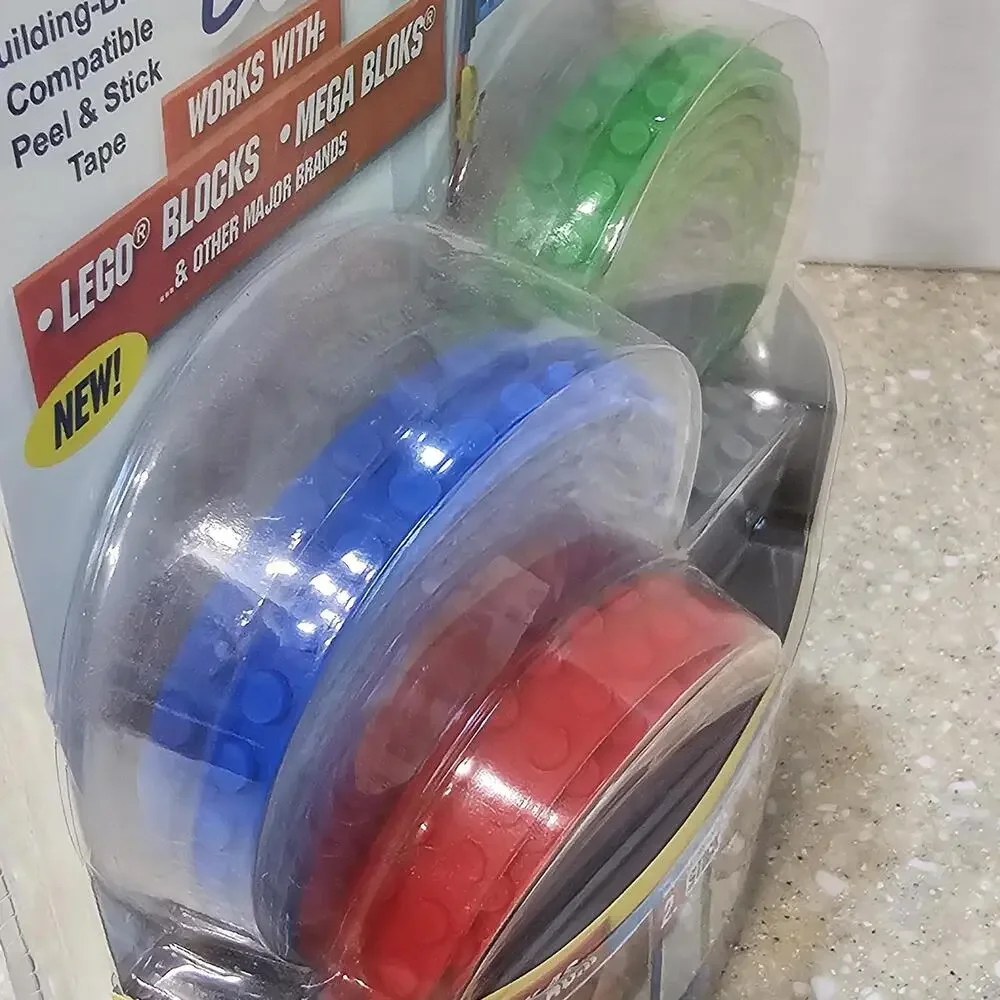 Building Bonanza Peel & Stick Tape Works With All Blocks 12 Feet New